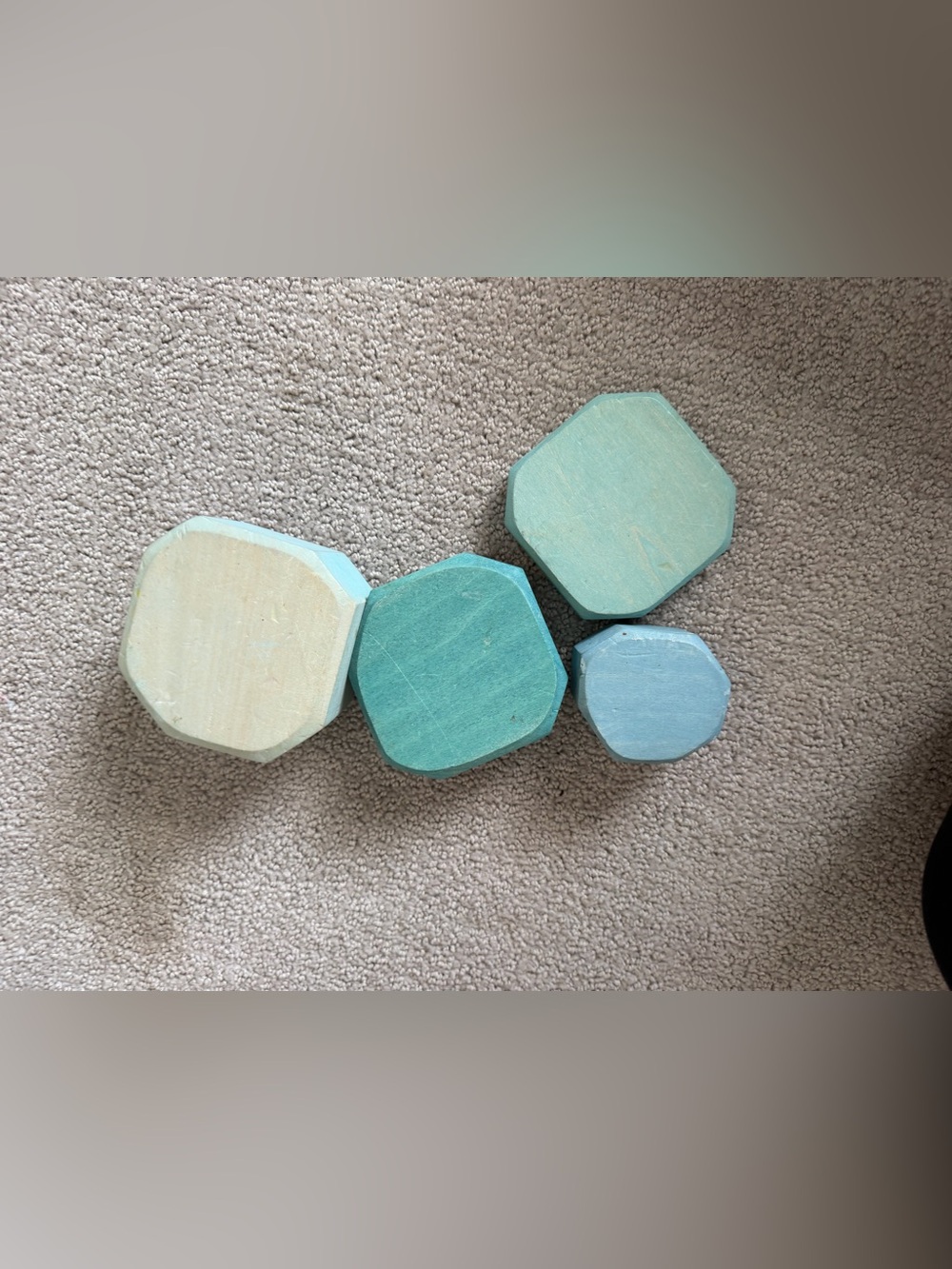 Pastel Grimm’s blocks wooden blocks 4 piece bundle blue learning toys wooden toy